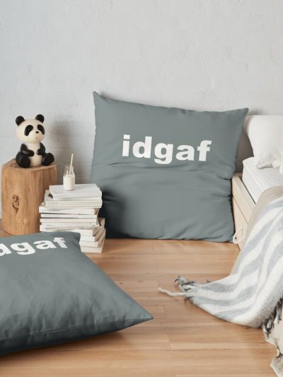 Sadie Crowell Merch Idgaf Throw Pillow Official Sadie-Crowell Merch