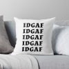 Sadie Crowell Sadie Crowell Idgaf Neon Green Throw Pillow Official Sadie-Crowell Merch