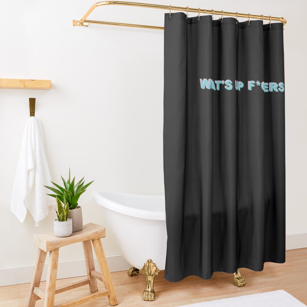 Sadie Crowell Merch Sadie Crowell What'S Up Shower Curtain Official Sadie-Crowell Merch